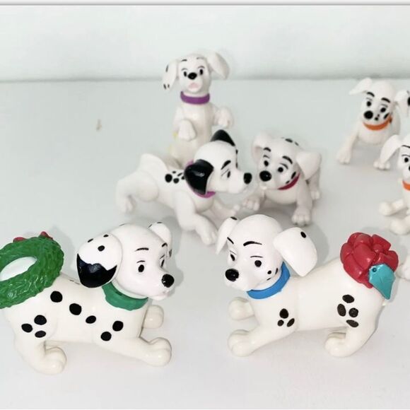Vintage Disney 101 Dalmatians Lot of 10 Christmas McDonald’s Toys - Picture 2 of 5